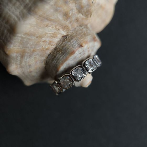 Silver Ring with Fianites