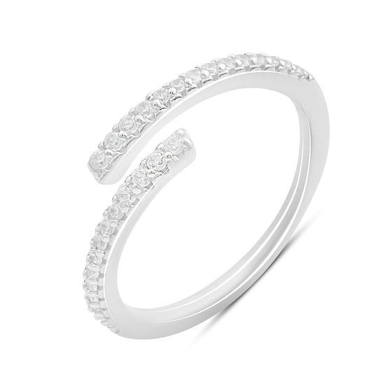 Silver Ring with Fianites