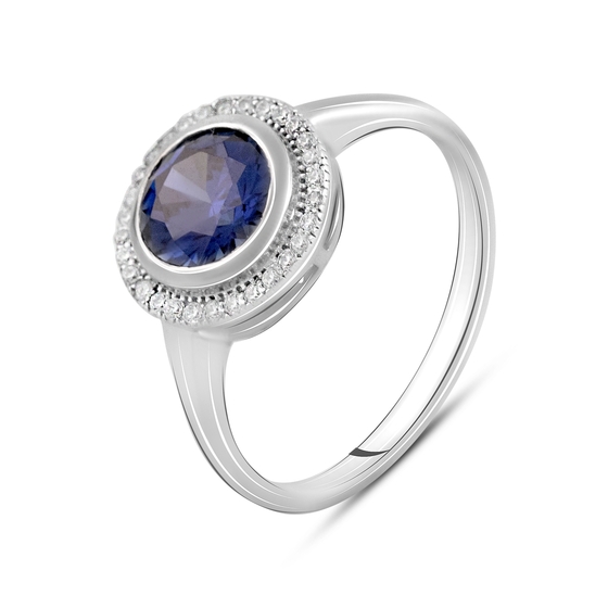Silver ring with mystic topaz 2.44ct