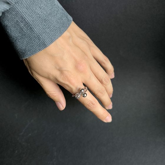 Silver ring without stones
