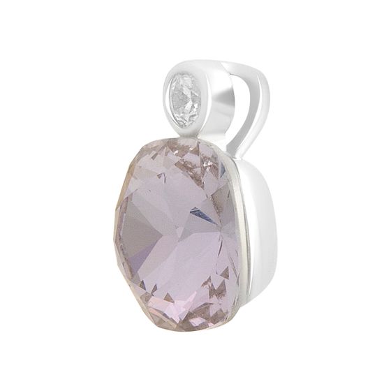 Silver pendant with phianites