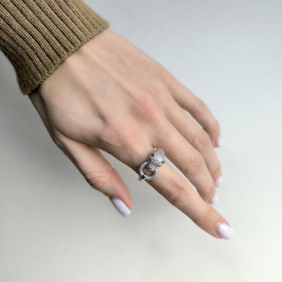 Silver Ring with Fianites