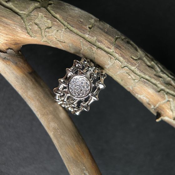 Silver Ring with Fianites