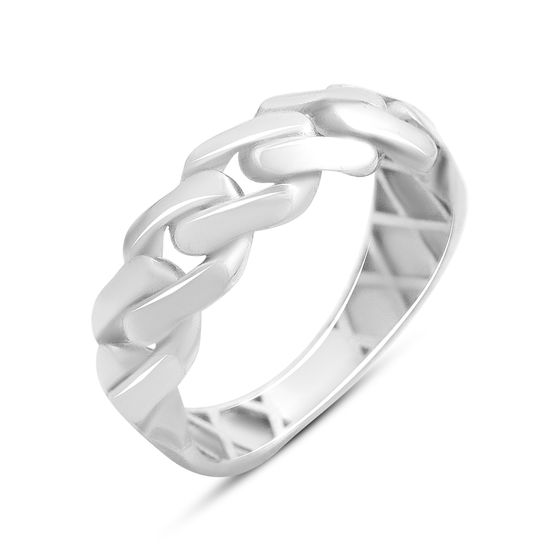 Silver ring without stones