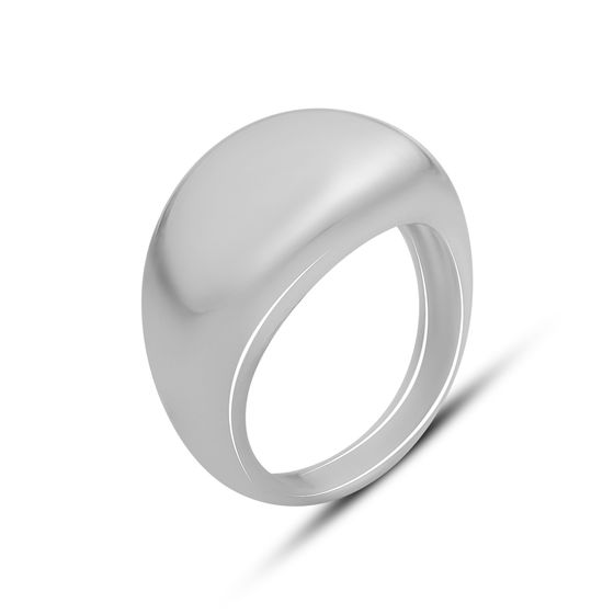 Silver ring without stones