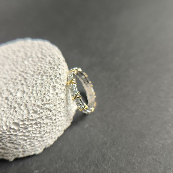 Silver Ring with Fianites