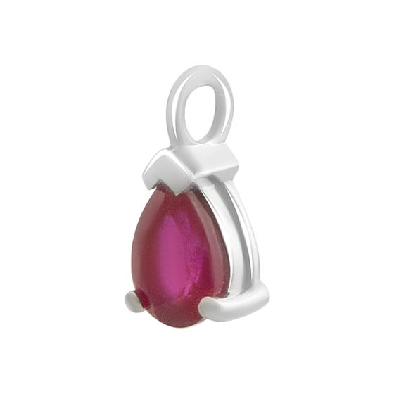 Срібна підвіска з рубіном 0.95ct