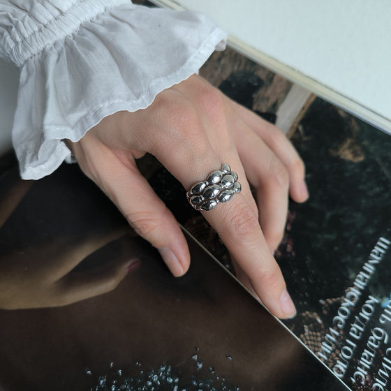 Silver ring without stones