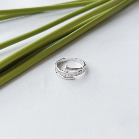 Silver Ring with Fianites