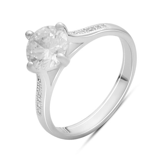 Silver Ring with Fianites