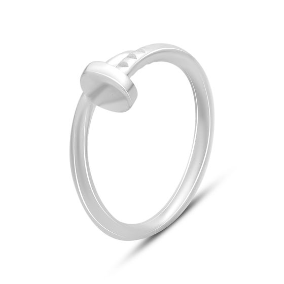 Silver ring without stones