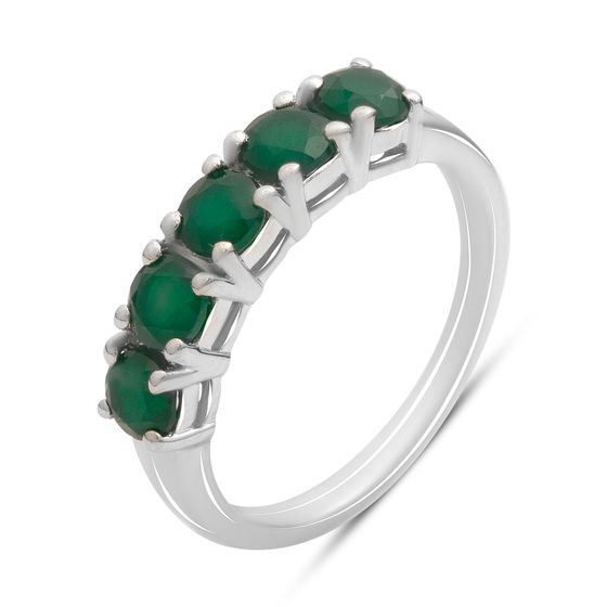 Silver ring with agate 1.1ct