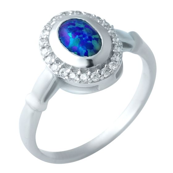 Срібна каблучка з опалом 0.743ct