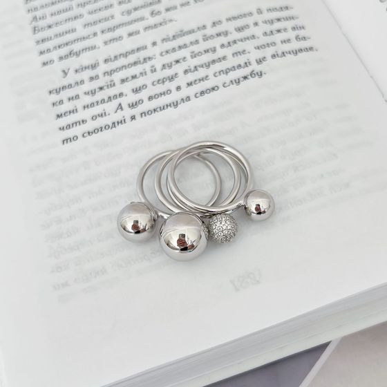 Silver Ring with Fianites