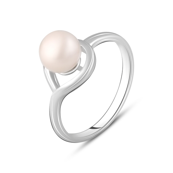Серебряное кольцо с перлами 2.375ct