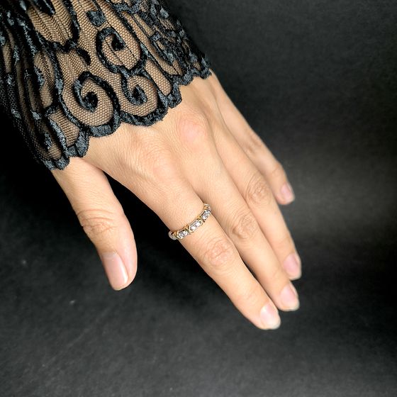 Silver Ring with Fianites