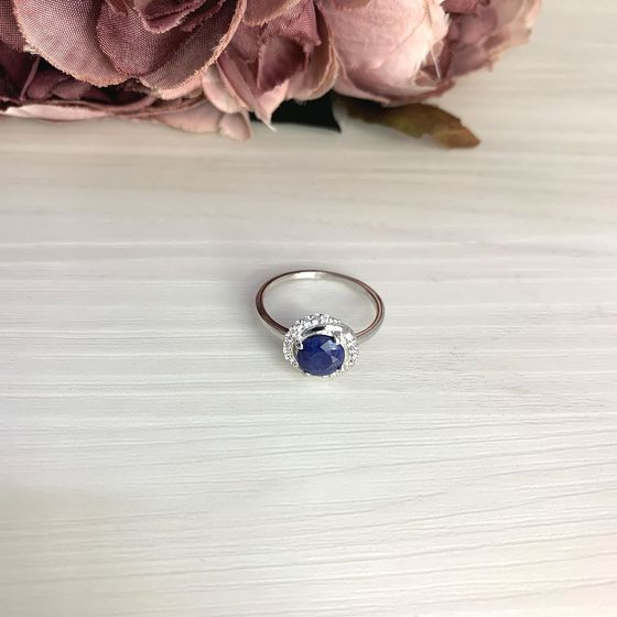Серебряное кольцо с сапфиром 1.878ct