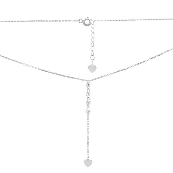 Золоте кольє з фіанітами 0.16ct