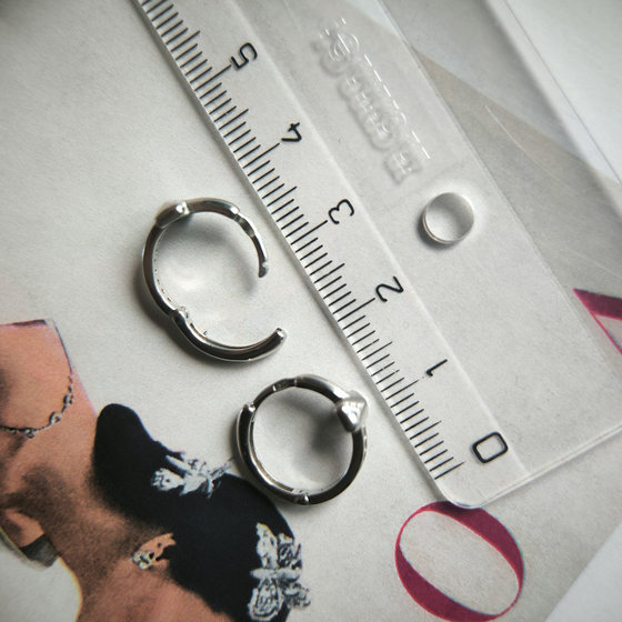 Silver earrings with cubic zirconia