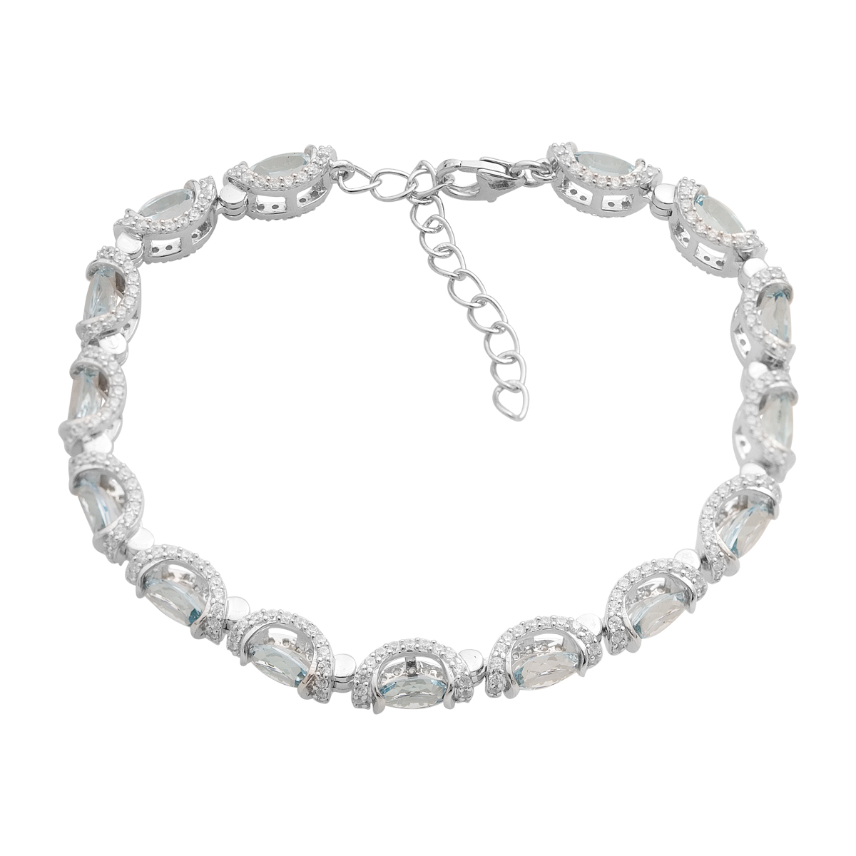 Silver bracelet with topaz 11.335ct