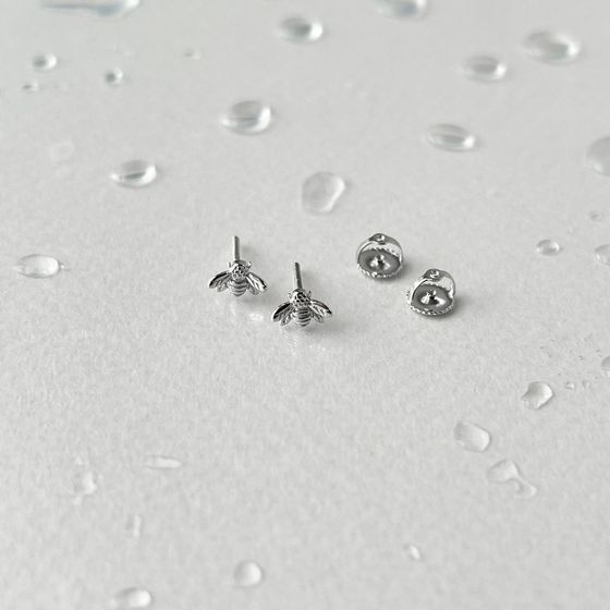 Silver earrings without stones