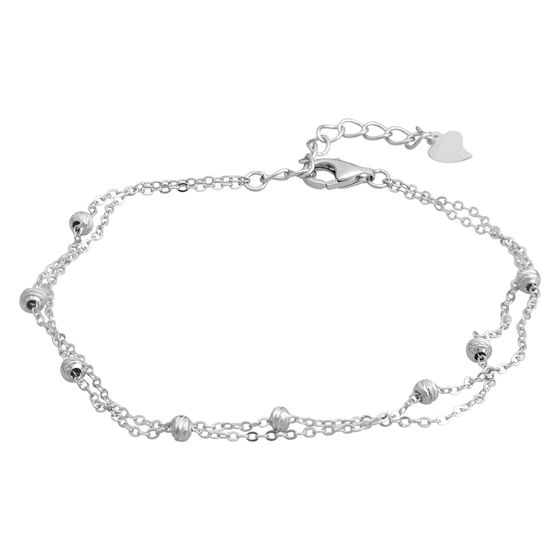 Silver bracelet without stones