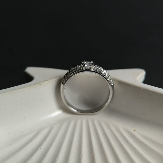Silver Ring with Fianites
