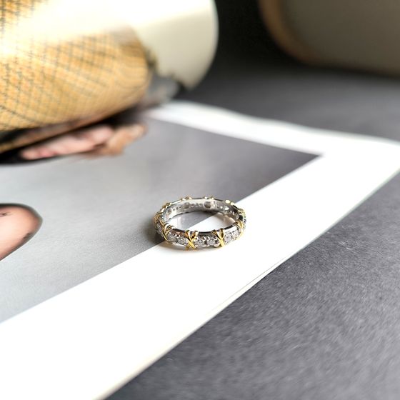 Silver Ring with Fianites