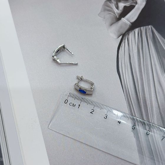 Silver earrings with opal 0.358ct
