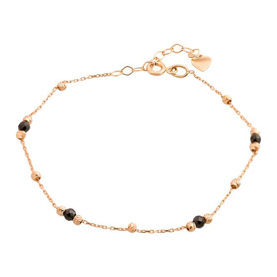 Gold bracelet with spinel