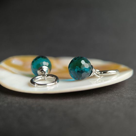 Silver Earrings with Fianites