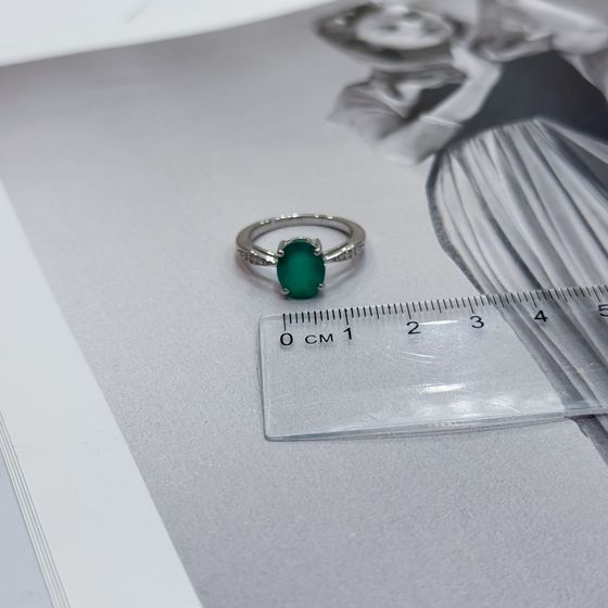 Серебряное кольцо с агатом 2.323ct