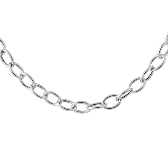 A gold necklace without stones