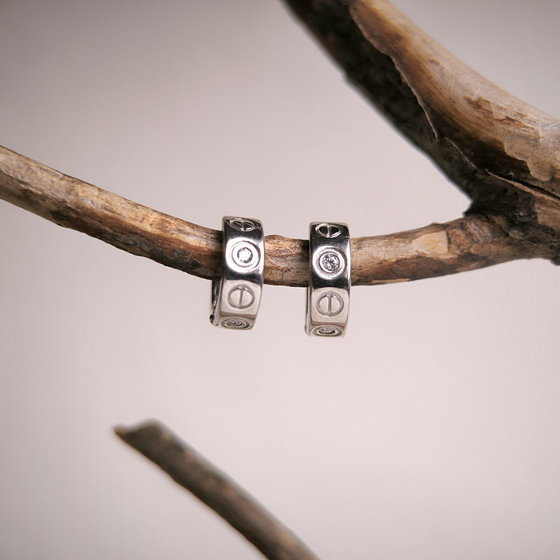 Серебряные серьги с фианитами