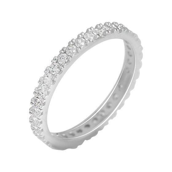 Золота каблучка з фіанітами 4ct
