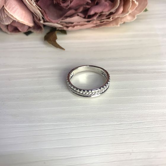 Silver ring without stones