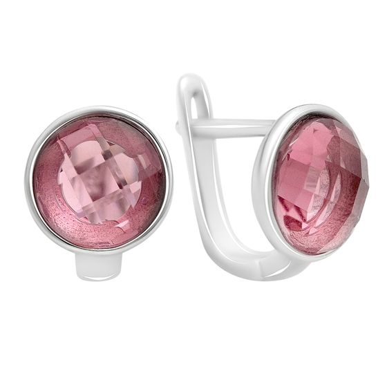 Silver Earrings with Fianites