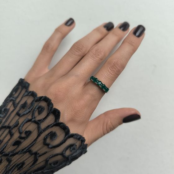 Silver ring with agate 1.1ct