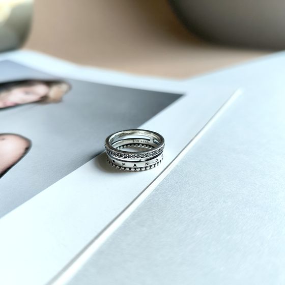Silver Ring with Fianites