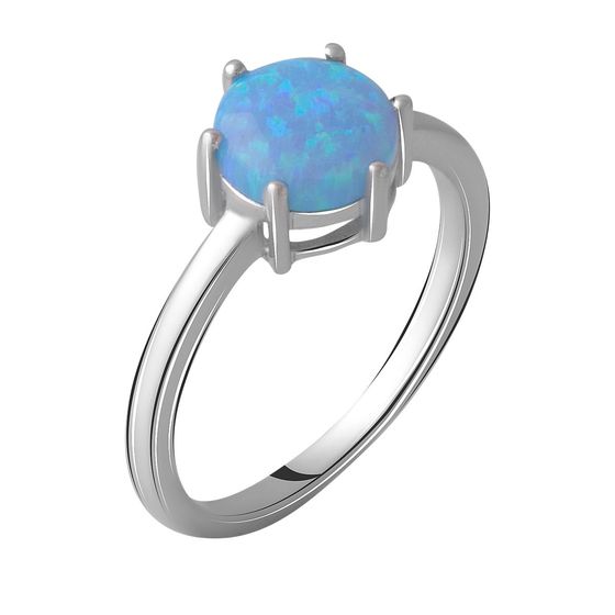 Silver ring with opal 0.905ct