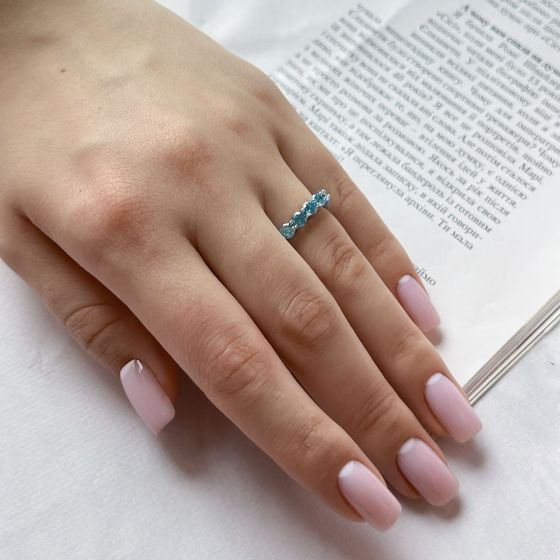 Silver Ring with Fianites