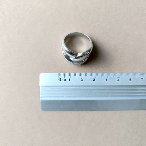 Silver ring without stones