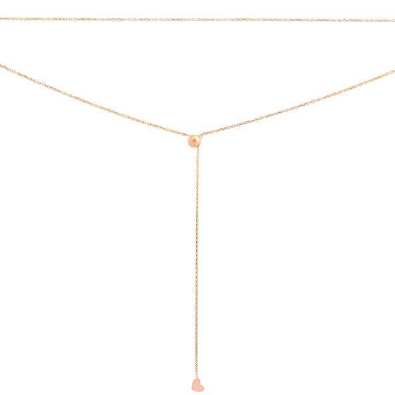 A gold necklace without stones
