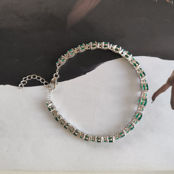 Silver bracelet with agate 6.338ct