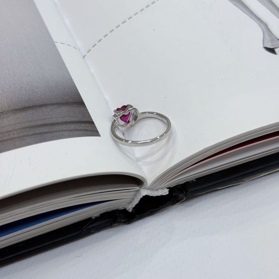 Срібна каблучка з рубіном 1.055ct