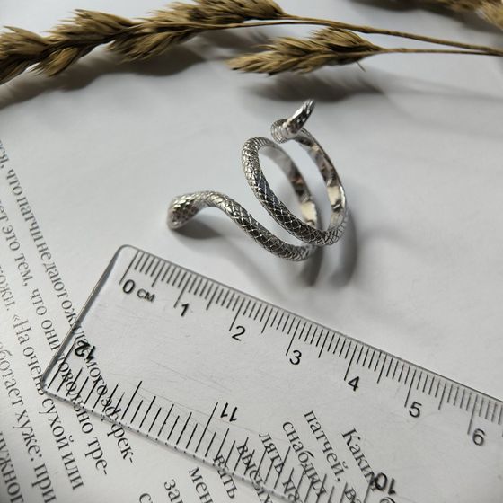 Silver ring without stones
