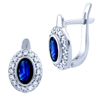 Серьги с драгоценными камнями