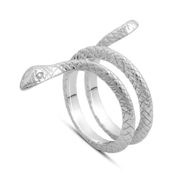 Silver ring without stones