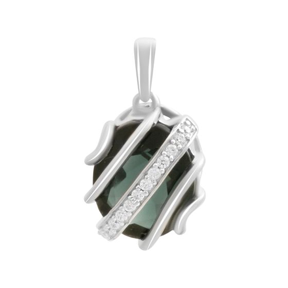 Срібна підвіска з топазом Лондон Блю 3.938ct