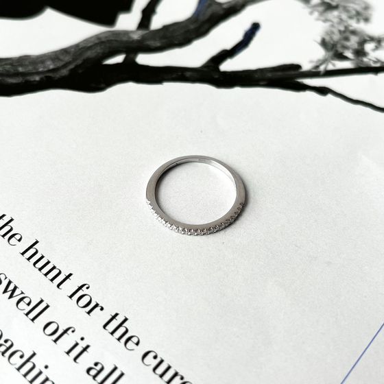 Silver Ring with Fianites